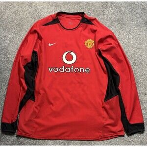 Vintage Roy Keane Jersey Manchester United 02/03 XL Soccer Long Sleeve *Stains*